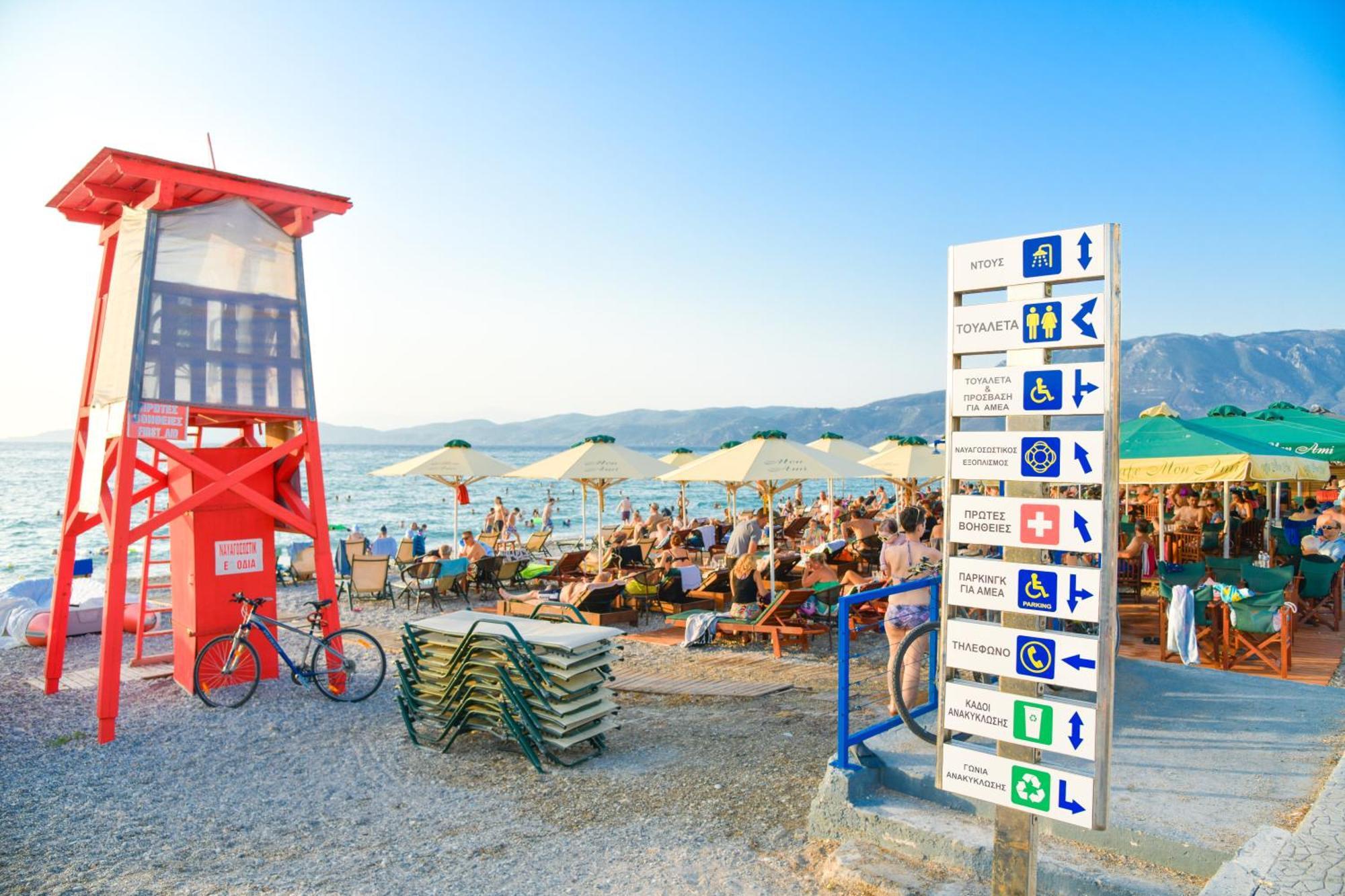 Beach Blue Villa Corinth Exterior foto